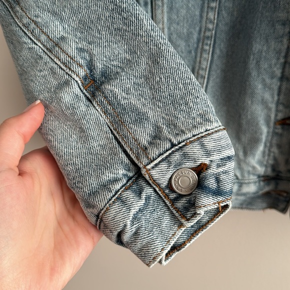 Pacsun Oversized Sherpa Trucker Jacket - Size XS/S - Picture 4 of 8